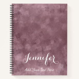 Custom Elegant Rose Gold Colour Template Modern Notebook
