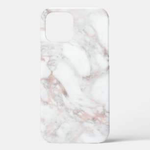 Custom Elegant Rose Gold Marble Blank Template iPhone 12 Case