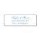Custom Elegant Script Name Return address