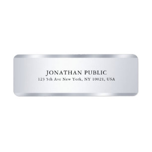 Custom Elegant Silver Look Modern Simple Template