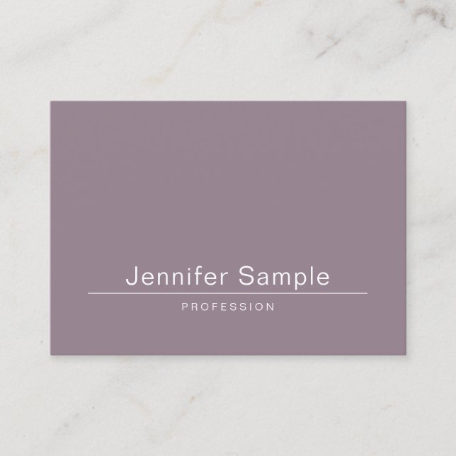 Custom Elegant Sleek Modern Salon Template Trendy Business Card (Front)
