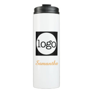 Custom Elegant  Steel Tumbler Business Logo