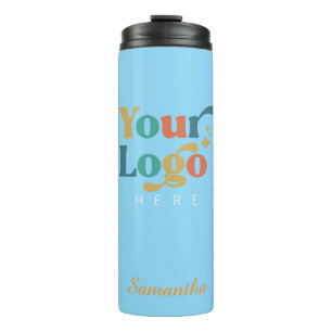 Custom Elegant  Steel Tumbler Business Logo