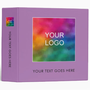 Custom Elegant Template Add Company Logo Binder