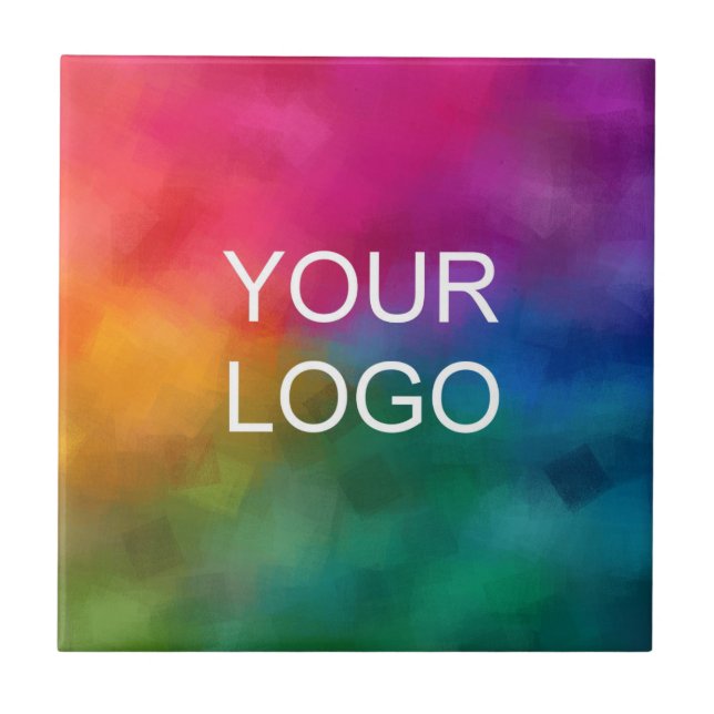 Custom Elegant Template Upload Your Own Logo Here Tile (Front)