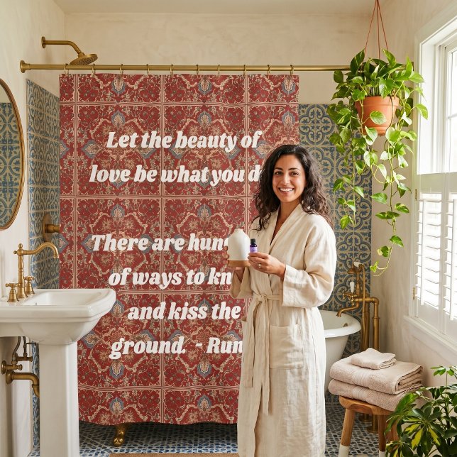 Custom Elegant Tile Pattern Iranian Gifts for Her (Custom Elegant Tile Pattern Iranian Gifts for Her Shower Curtain)