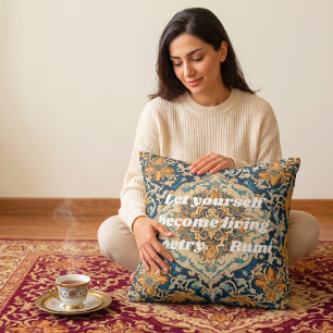 Custom Elegant Tile Pattern Persian Gifts for Her Throw Pillow