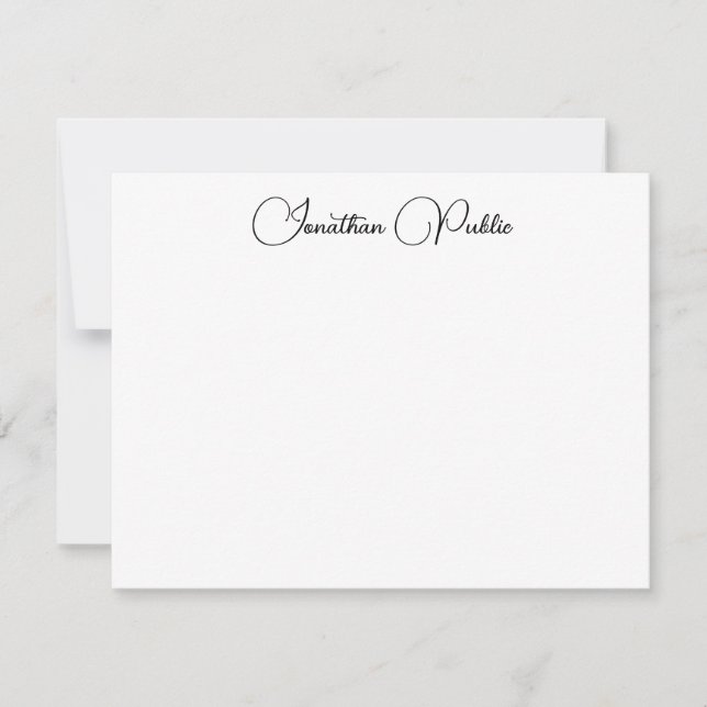 Custom Elegant Typography Script Name Template (Front)