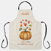 Custom Elegant Watercolor Pumpkin Fall is Proof