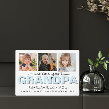 Custom Elegant We love you grandpa Photo collage