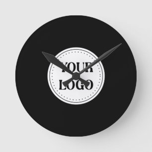 Custom, Elegant, Wedding Ceremony Keepsake Invita Round Clock
