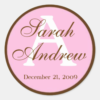 Custom Elegant Wedding Stickers