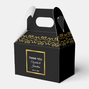 Custom Elegant Wedding Thank You Favor Box