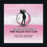 Custom Elegant Women Golfer Monogram Design<br><div class="desc">Minimalist Custom Elegant Women Golfer Monogram Design Return Label,  by Edward Eksi. Easy modification of TEXTS for your needs.</div>
