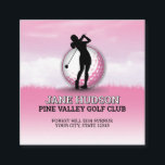 Custom Elegant Women Golfer Monogram Design Enclosure Card<br><div class="desc">Minimalist Custom Elegant Women Golfer Monogram Design Return Label,  by Edward Eksi. Easy modification of TEXTS for your needs.</div>