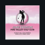 Custom Elegant Women Golfer Monogram Design Enclosure Card<br><div class="desc">Minimalist Custom Elegant Women Golfer Monogram Design Return Label,  by Edward Eksi. Easy modification of TEXTS for your needs.</div>
