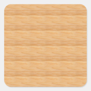 Custom Elegant Wood Blank Template Classic Square Sticker