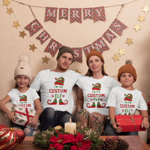 Custom Elf T-shirt, Personalized Christmas Shirt,  T-Shirt