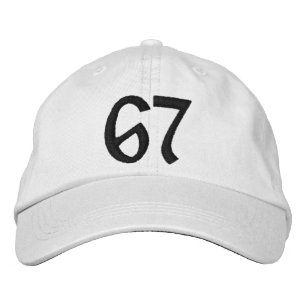 Custom embroidered 67 six seven hat