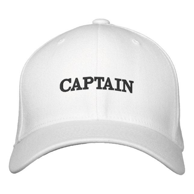 Custom Embroidered Captain -template baseball hats (Front)