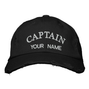 Custom Embroidered Captain Template Embroidered Hat