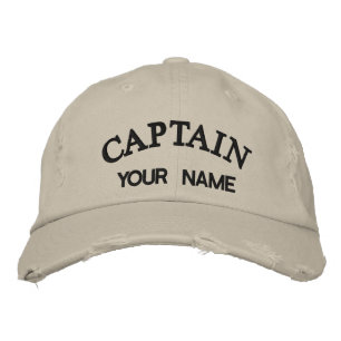Custom Embroidered Captain Template Embroidered Hat