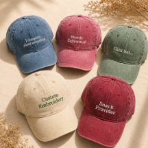 Custom Embroidered Dad Hat | Personalized Text cap