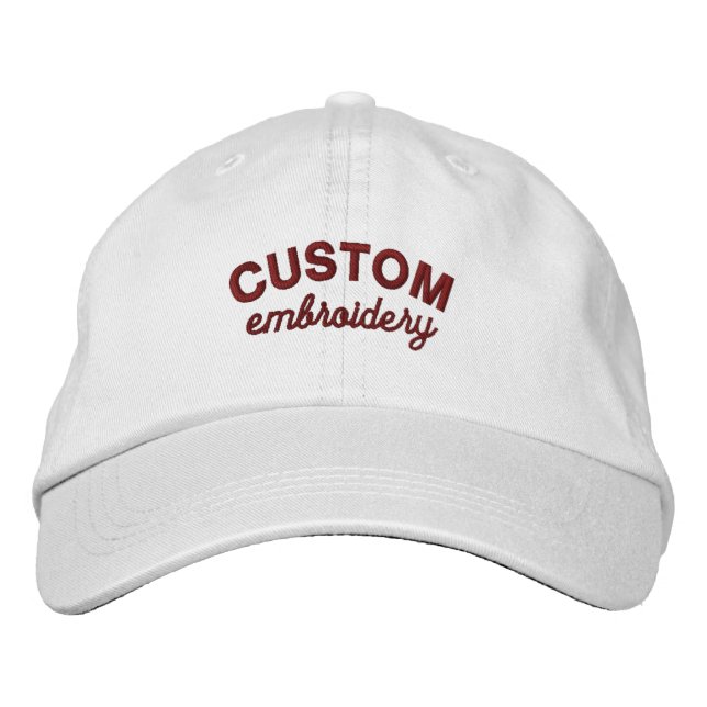Custom Embroidered Hat (Front)