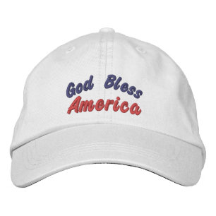Custom Embroidered Hat - God Bless America