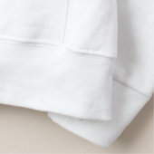 Custom  embroidered hoodie (Detail - Hem (in White))