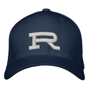 Custom embroidered monogram initial letter hat