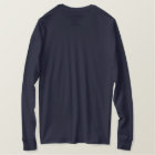 Custom embroidered navy blue boat captain shirts