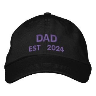 Custom Embroidered , personalized gift for New Dad Embroidered Hat
