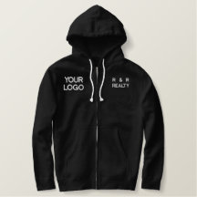 Custom Embroidered Sherpa-Lined Zip Hoodie