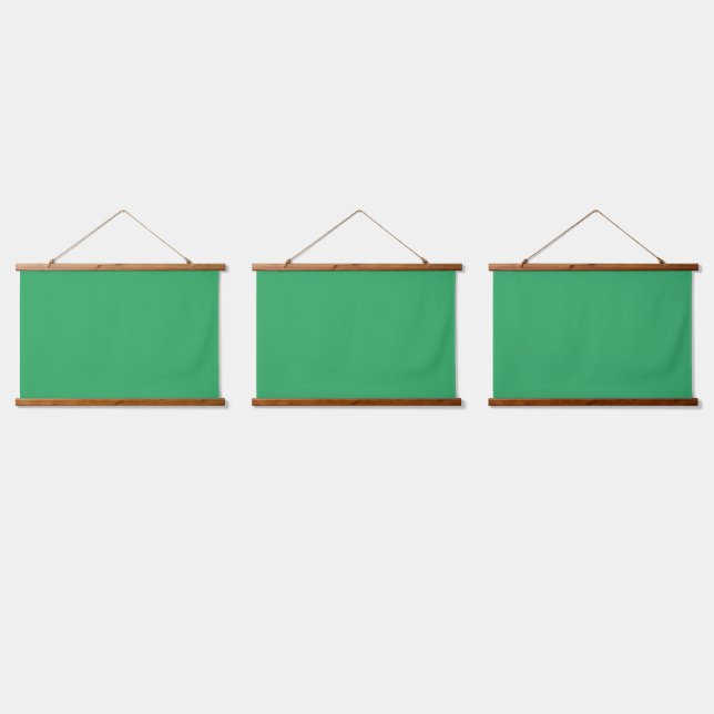 Custom Emerald Green Button Pin Hanging Tapestry (Triple)