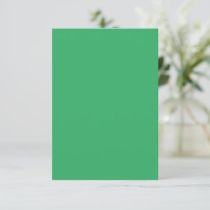 Custom Emerald Green Button Pin RSVP Card