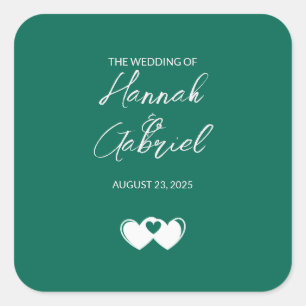 Custom Emerald Green Stickers