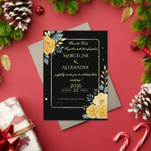 Custom Emerald & Ivory Botanical Invitation