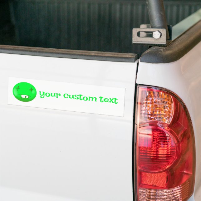custom emoji bumper sticker (On Truck)