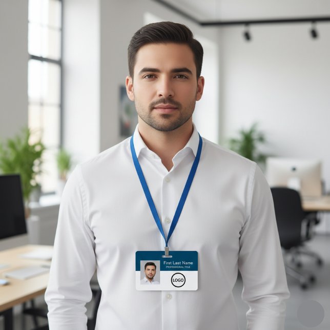Custom Employee Id badge Bar Code Logo (Creator Uploaded)