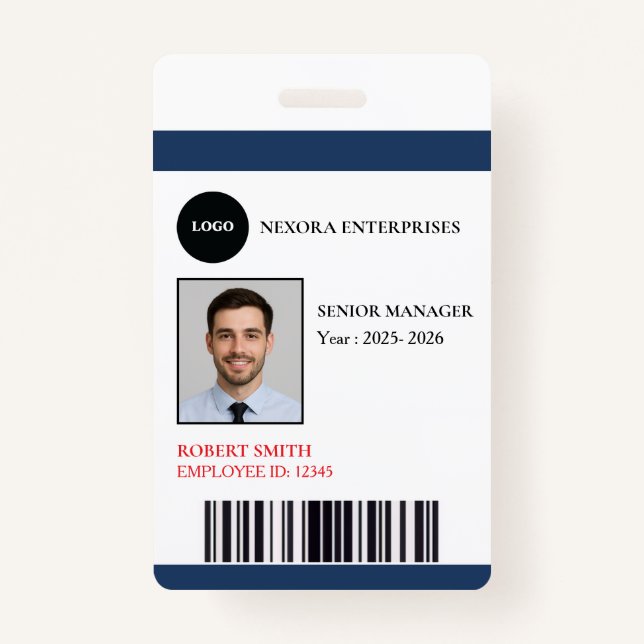 Custom Employee ID Card | COMPANY NAME Badge (Front)