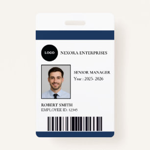 Custom Employee ID Card COMPANY NAME Badge