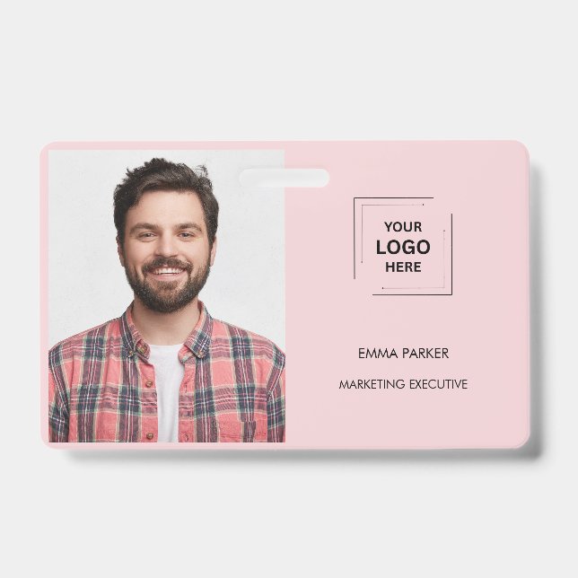 Custom Employee Identity Professional Design Badge (Front)