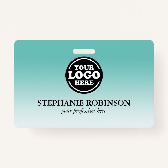 Custom Employee, Logo Name Badge | Custom Colour (Front)