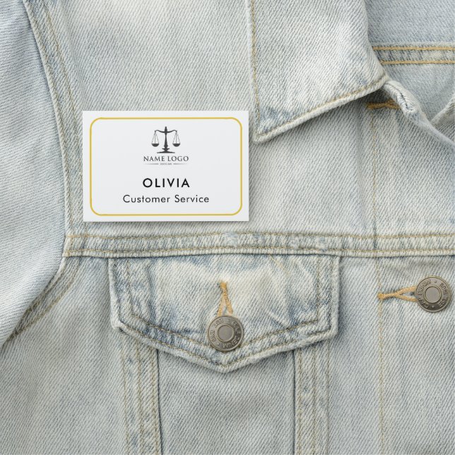 Custom Employee Logo,  Name Tag (In Situ)