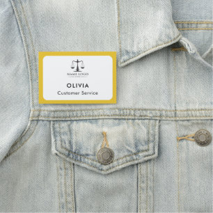 Custom Employee Logo, Name Tag