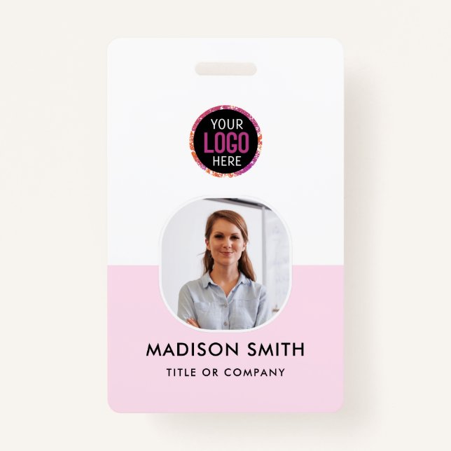 Custom Employee | Minimalist Business Employee Badge (Front)