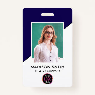 Custom Employee   Minimalist Business Employee Badge
