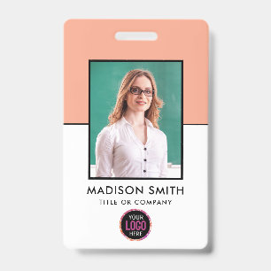 Custom Employee   Minimalist Business Employee Badge