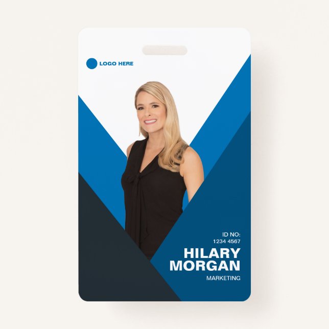 Custom Employee Name Badge Custom Logo (Front)